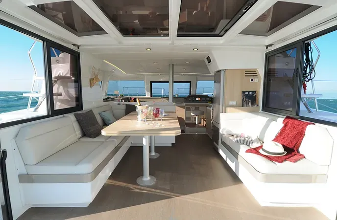 DOUBLE SIX, a Bali 4.1 catamaran at Kalkara, Malta