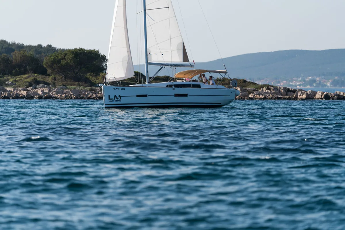 JustIn, a Dufour 382 GL sailboat at Grad Biograd na Moru, Croatia