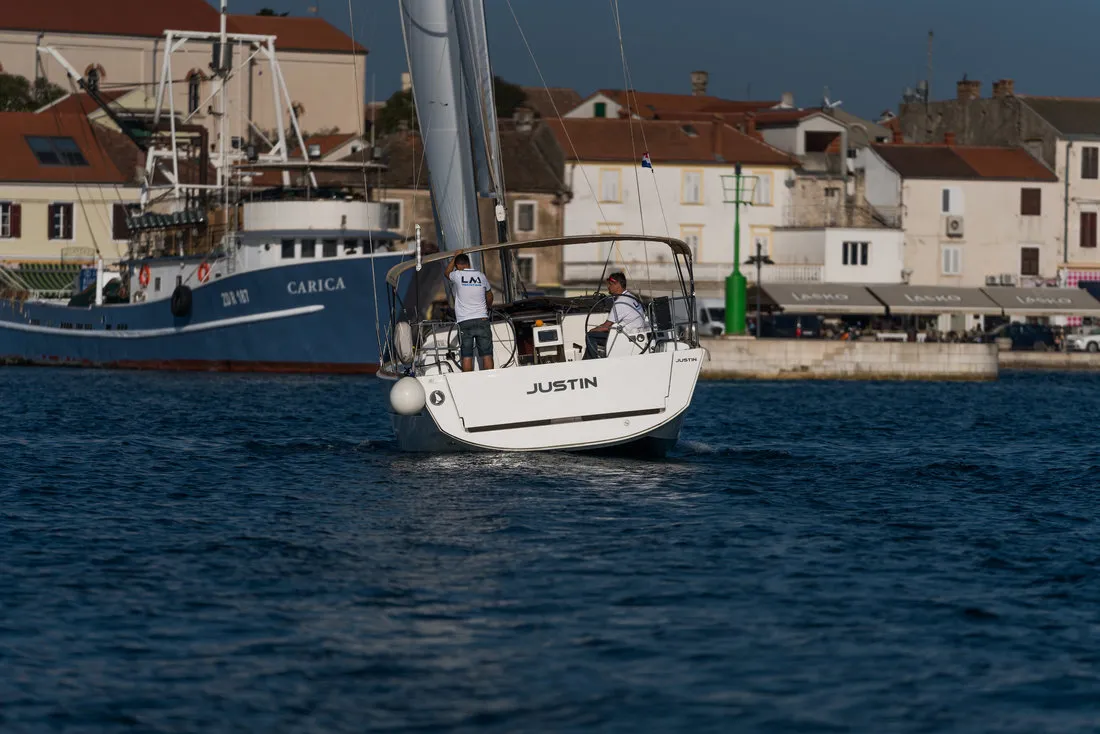 JustIn, a Dufour 382 GL sailboat at Grad Biograd na Moru, Croatia
