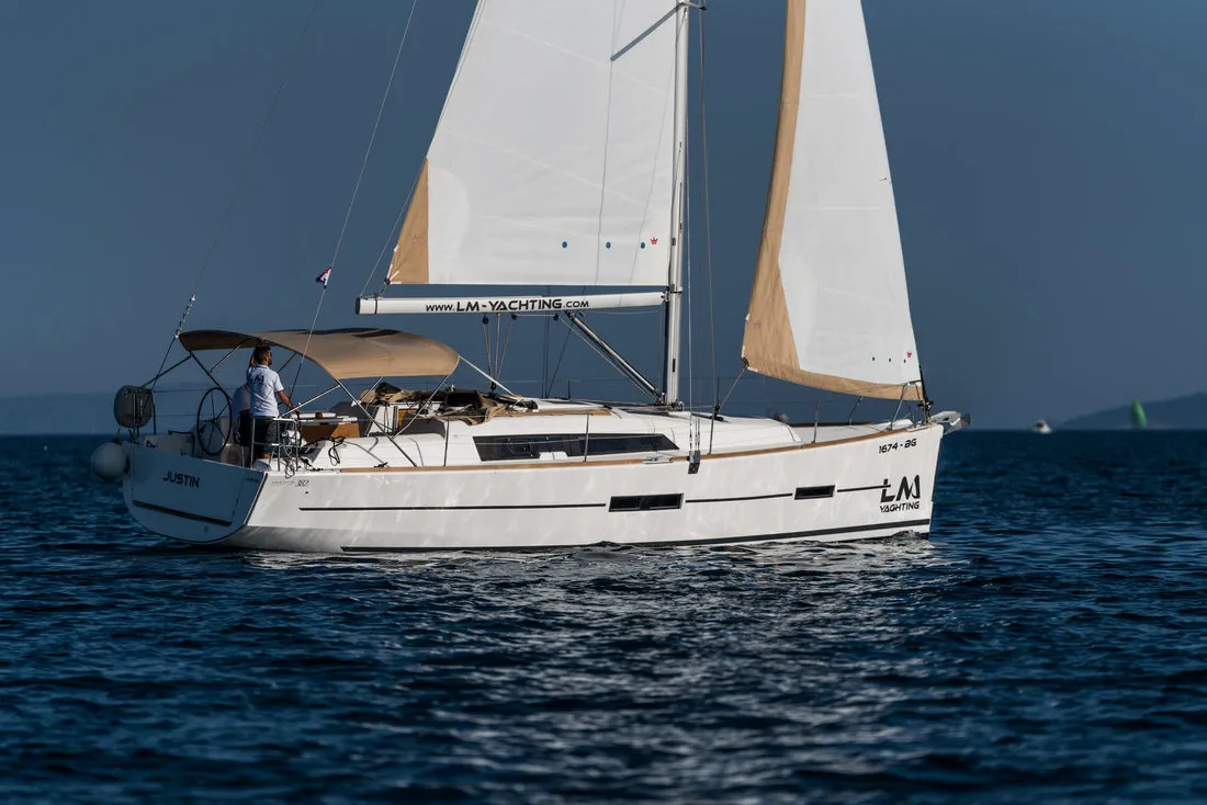 JustIn, a Dufour 382 GL sailboat at Grad Biograd na Moru, Croatia