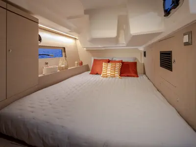 Cabin on Moorings 46.3 Club, a Beneteau Oceanis 46.1 sailboat at Road Town, British Virgin Islands