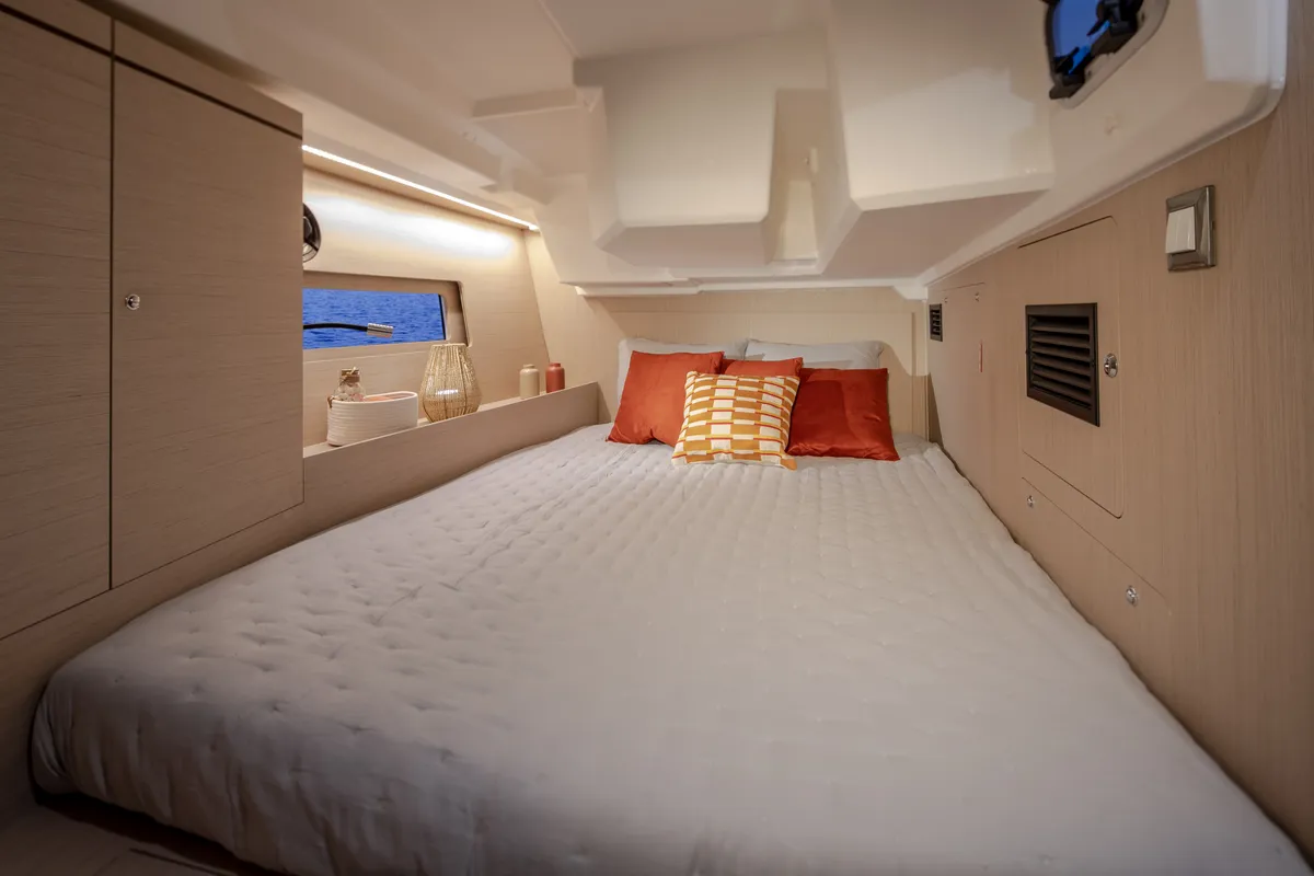 Cabin on Moorings 46.3 Club, a Beneteau Oceanis 46.1 sailboat at Road Town, British Virgin Islands