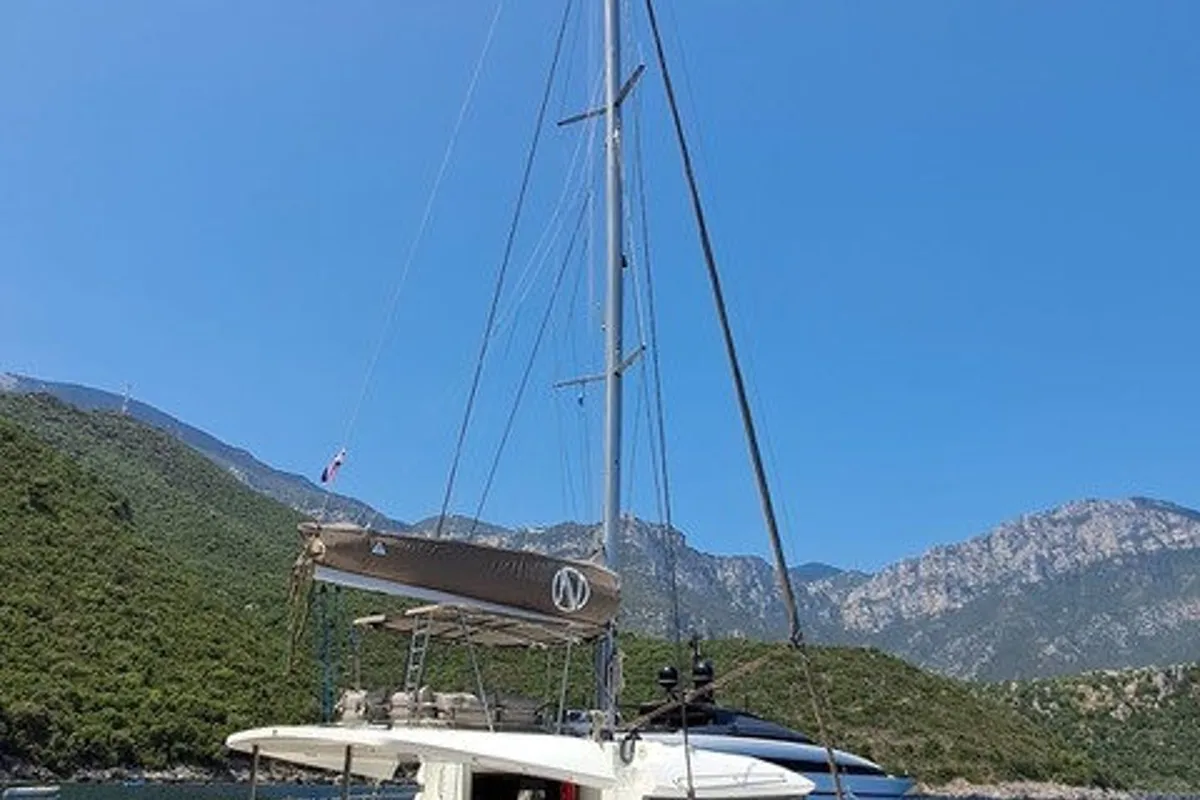 Cabin on Merev, a Lagoon 50 catamaran at Seget Donji, Croatia