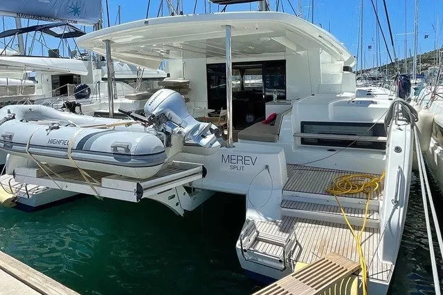 Cabin on Merev, a Lagoon 50 catamaran at Seget Donji, Croatia