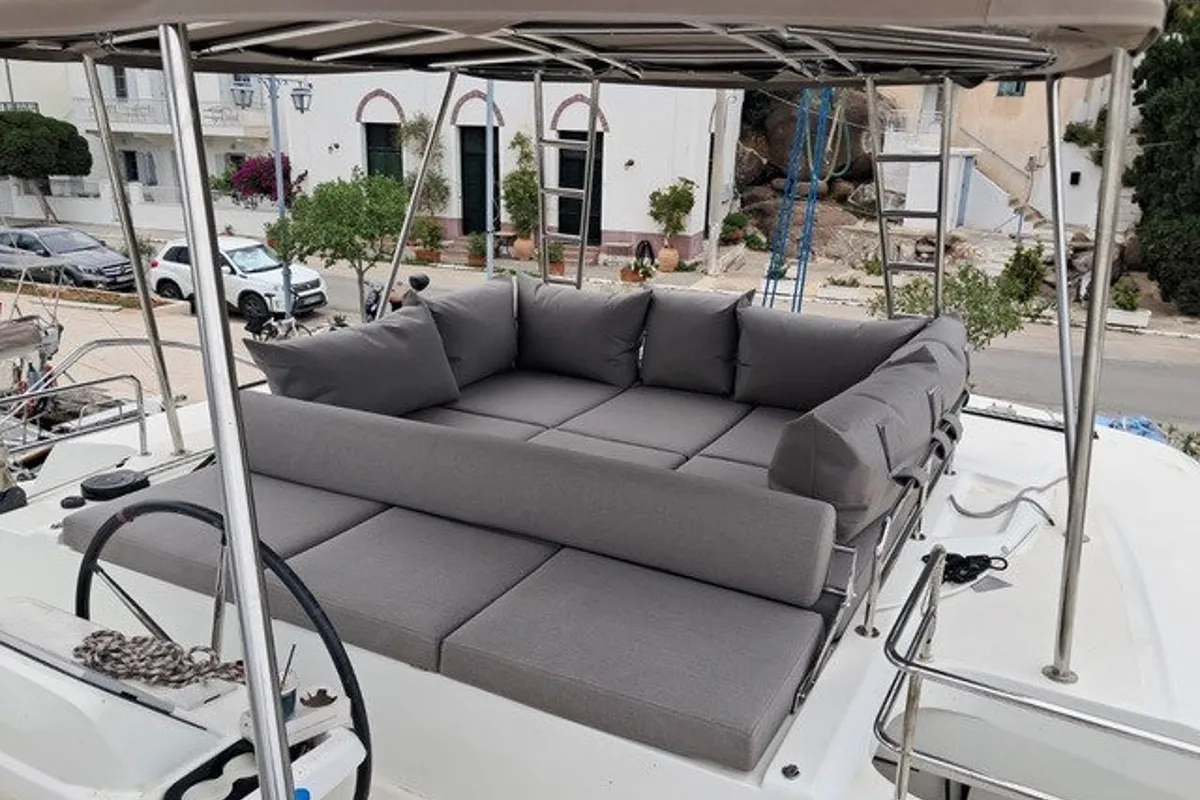 Cabin on Merev, a Lagoon 50 catamaran at Seget Donji, Croatia