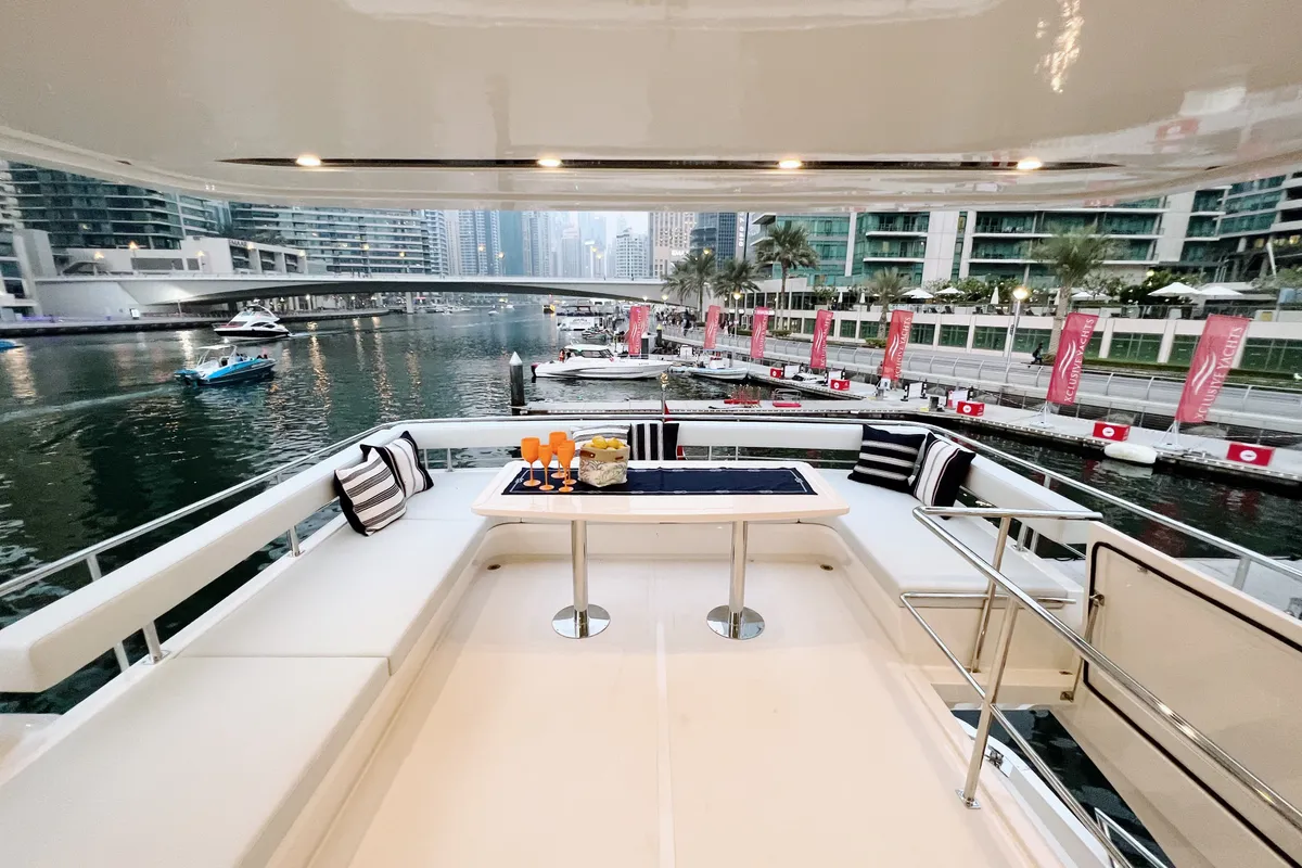 X32, a Luxury Motor Yacht motor yacht at Dubai Harbour, United Arab Emirates