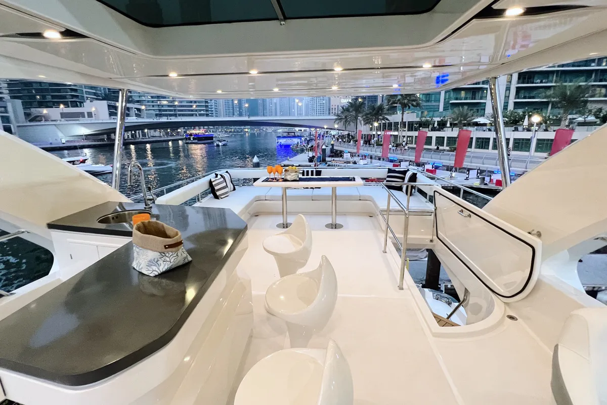 X32, a Luxury Motor Yacht motor yacht at Dubai Harbour, United Arab Emirates