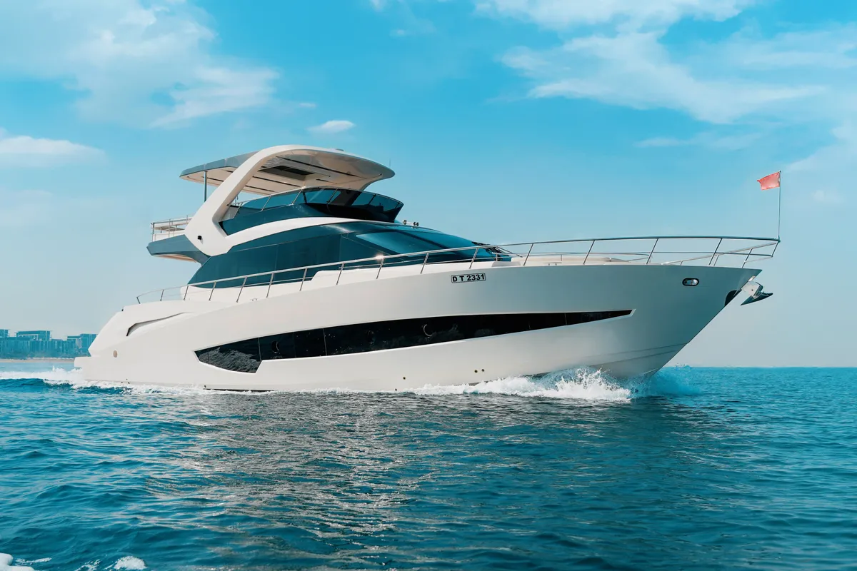 X32, a Luxury Motor Yacht motor yacht at Dubai Harbour, United Arab Emirates