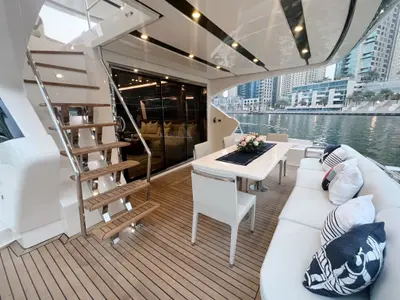 X32, a Luxury Motor Yacht motor yacht at Dubai Harbour, United Arab Emirates