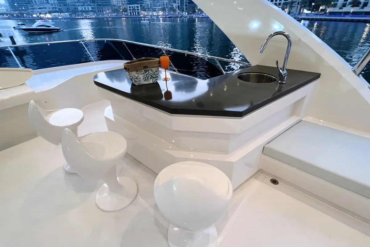 X32, a Luxury Motor Yacht motor yacht at Dubai Harbour, United Arab Emirates