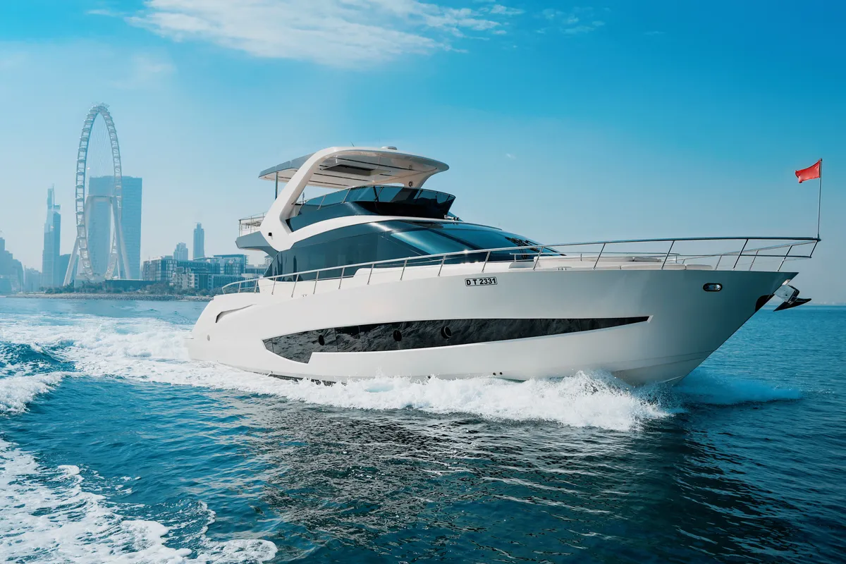 X32, a Luxury Motor Yacht motor yacht at Dubai Harbour, United Arab Emirates