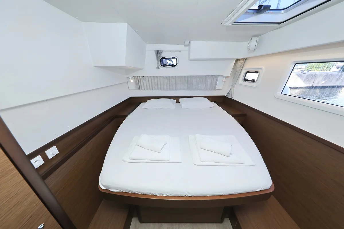 Cabin on REA, a Lagoon 42 catamaran at Općina Sukošan, Croatia