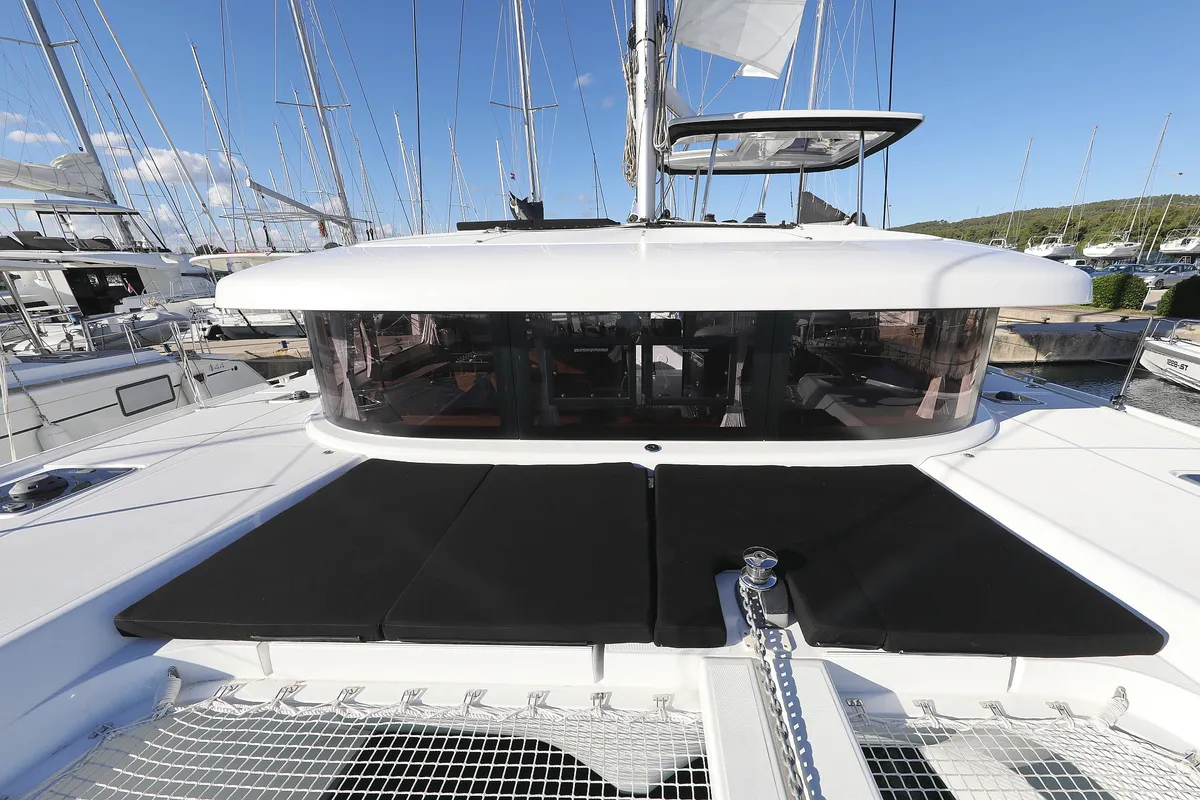 Exterior view of REA, a Lagoon 42 catamaran at Općina Sukošan, Croatia