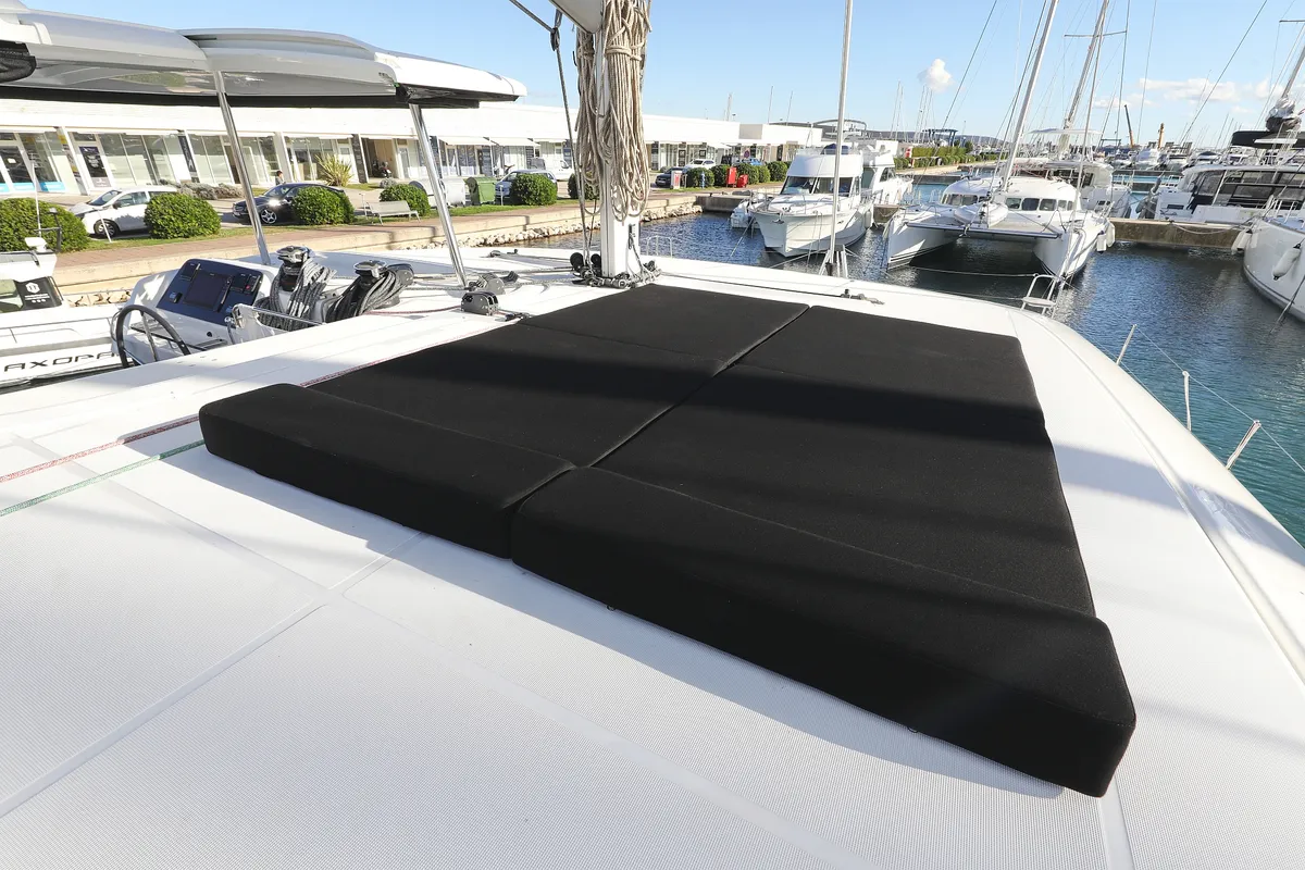 Deck of REA, a Lagoon 42 catamaran at Općina Sukošan, Croatia