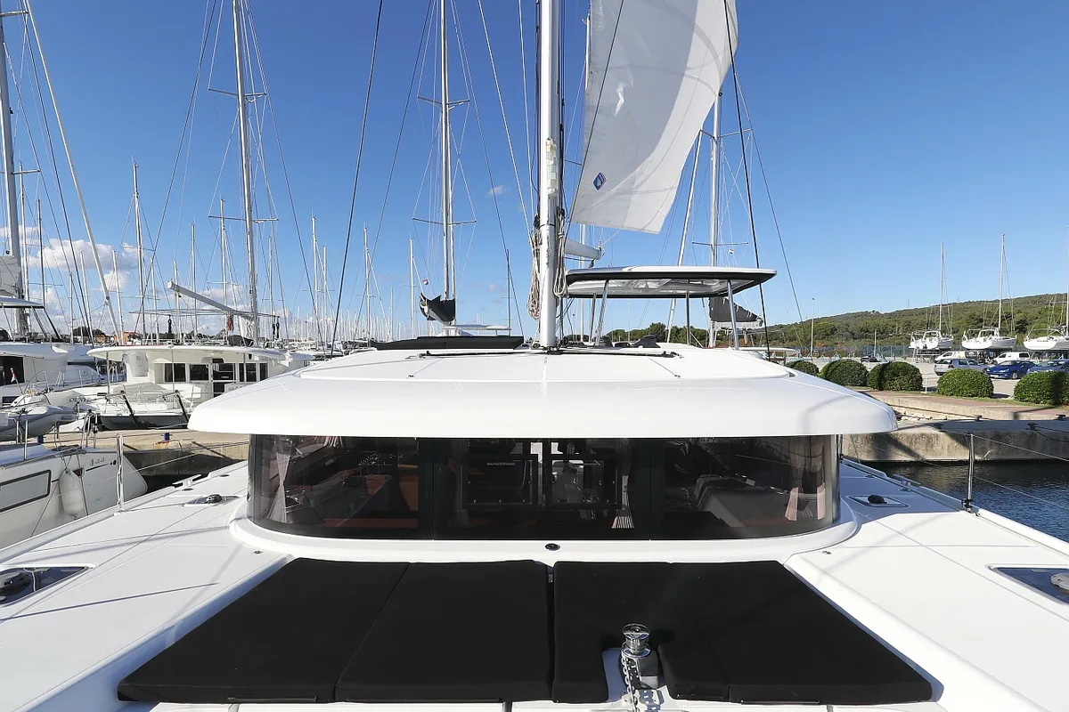 Exterior view of REA, a Lagoon 42 catamaran at Općina Sukošan, Croatia