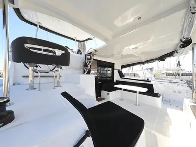 Deck of REA, a Lagoon 42 catamaran at Općina Sukošan, Croatia