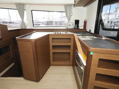Galley of REA, a Lagoon 42 catamaran at Općina Sukošan, Croatia