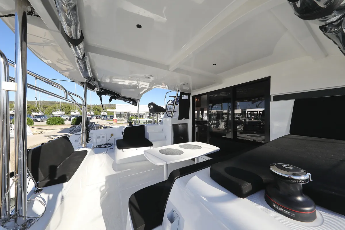 Galley of REA, a Lagoon 42 catamaran at Općina Sukošan, Croatia