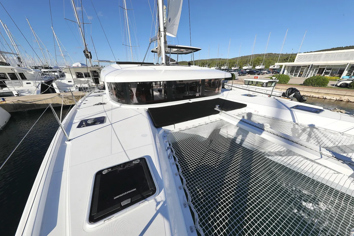 Exterior view of REA, a Lagoon 42 catamaran at Općina Sukošan, Croatia
