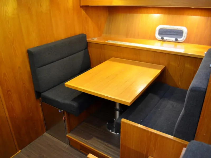 Salon of Drait 130, a De Drait Renal 36 motorboat at Drachten, Netherlands