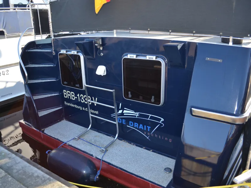 Exterior view of Drait 130, a De Drait Renal 36 motorboat at Drachten, Netherlands