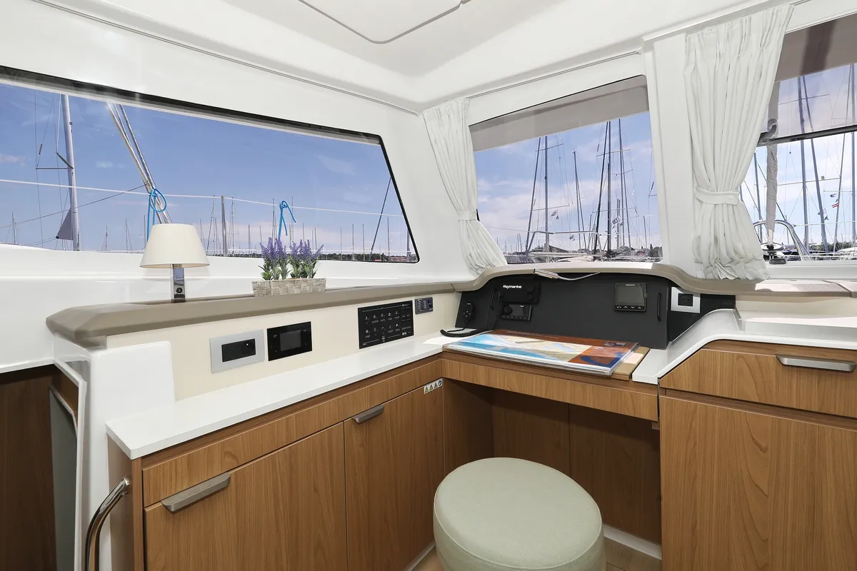 Cabin on Bella Mare, a Bali Catspace catamaran at Seget Donji, Croatia