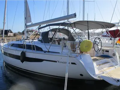 Three, a Bavaria Voyager 45 sailboat at Fisksätra, Sweden