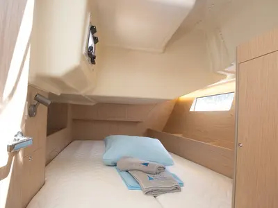 Cabin on Friends, a Beneteau Oceanis 41.1 sailboat at Marmaris, Turkey