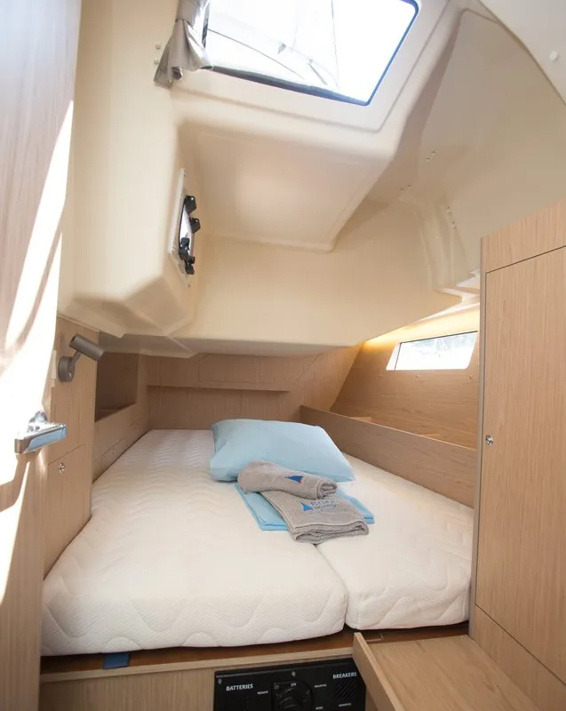 Cabin on Friends, a Beneteau Oceanis 41.1 sailboat at Marmaris, Turkey