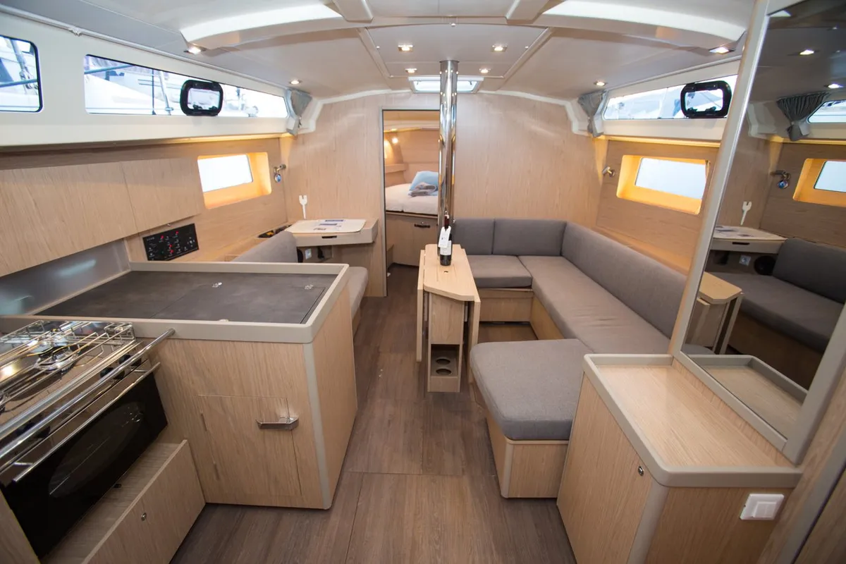 Salon of Friends, a Beneteau Oceanis 41.1 sailboat at Marmaris, Turkey
