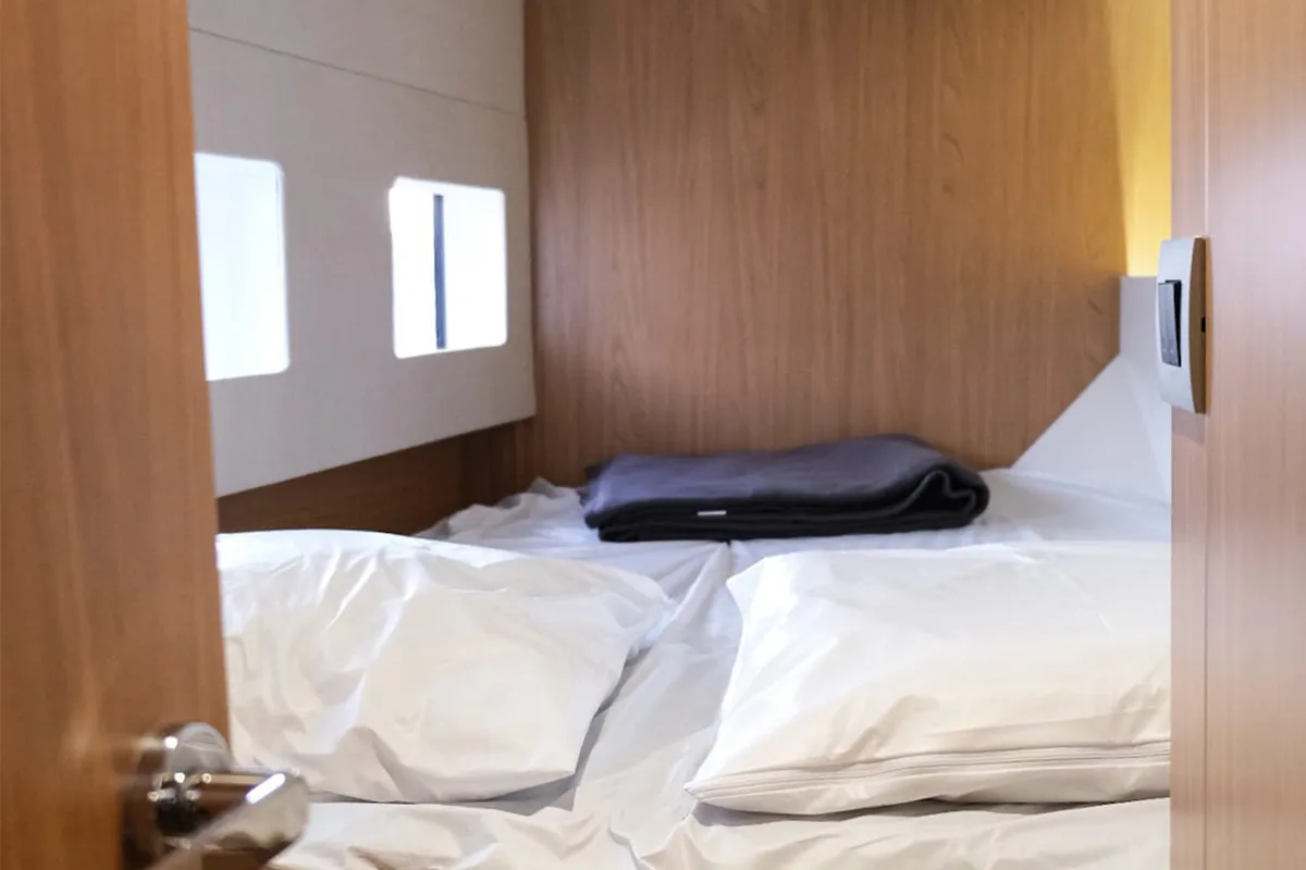 Cabin on Asclepios, a Bali Catsmart - 4 cab. catamaran at Ajaccio, France