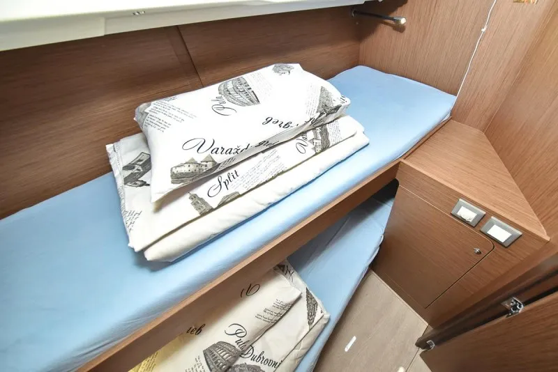 Cabin on Rocket, a Beneteau Oceanis 46.1 sailboat at Grad Biograd na Moru, Croatia