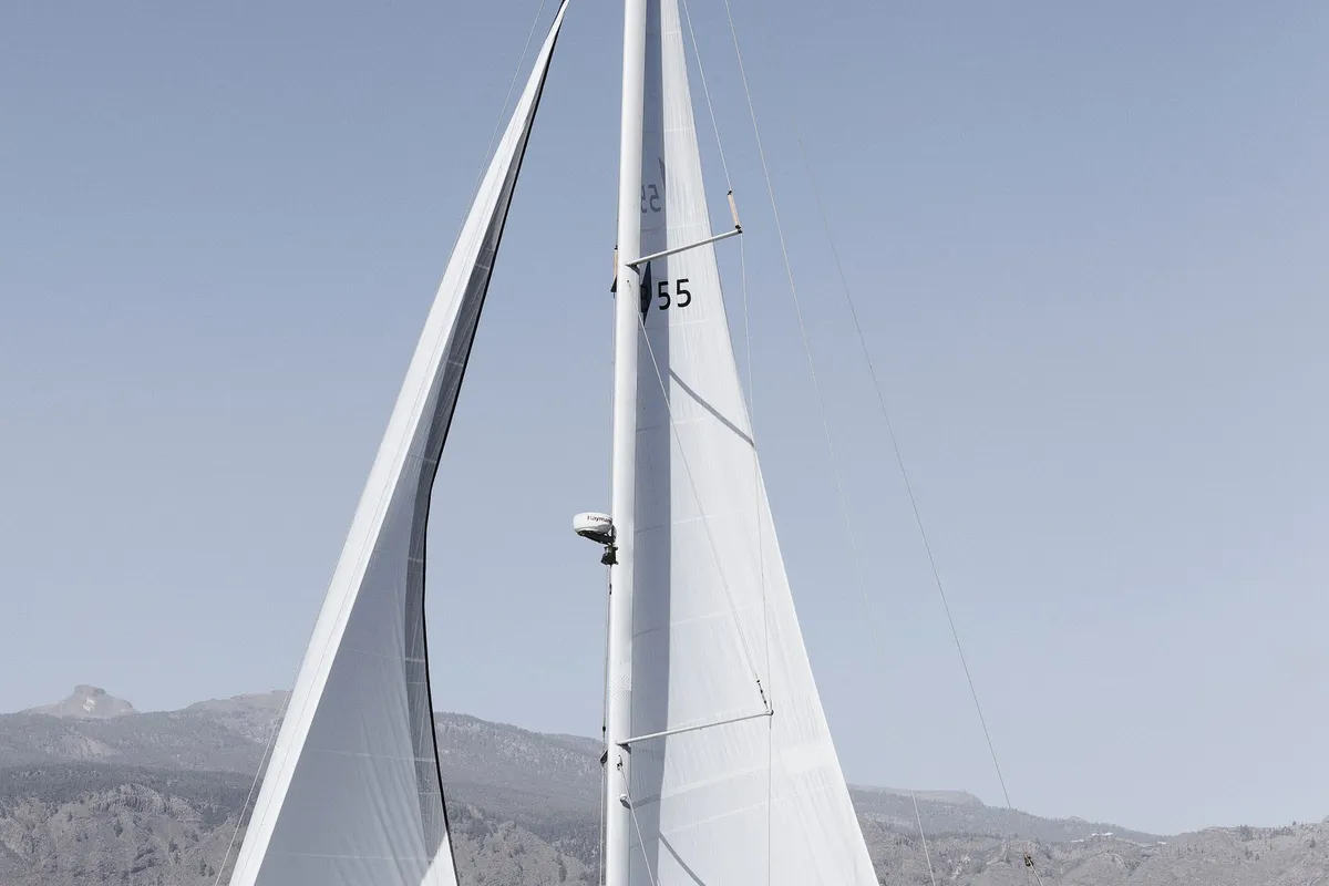 Lady Sunshine , a Bavaria 55 Cruiser sailboat at Adeje, Spain
