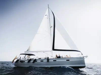 Lady Sunshine , a Bavaria 55 Cruiser sailboat at Adeje, Spain