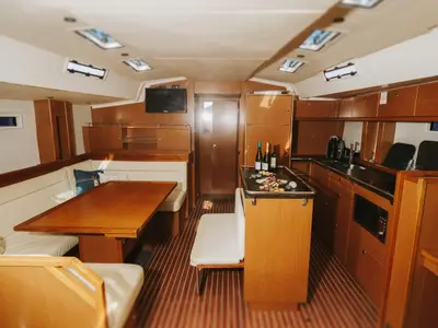 Lady Sunshine , a Bavaria 55 Cruiser sailboat at Adeje, Spain