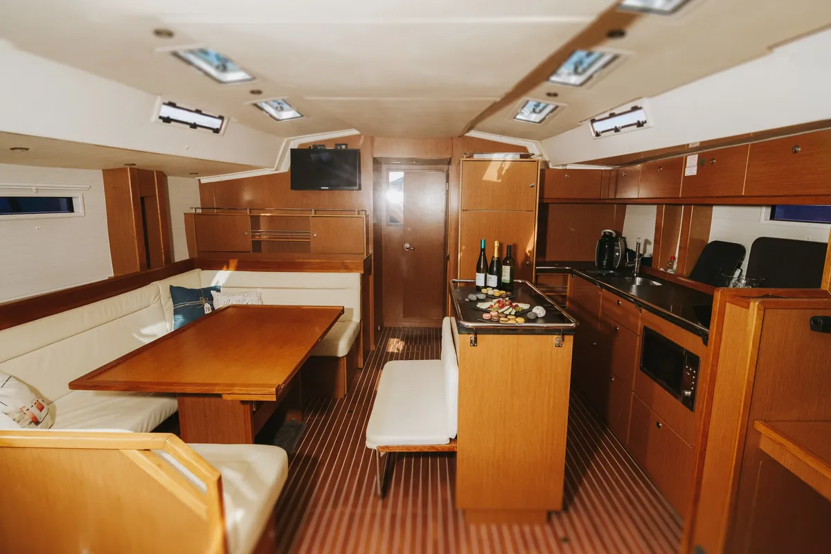 Lady Sunshine , a Bavaria 55 Cruiser sailboat at Adeje, Spain