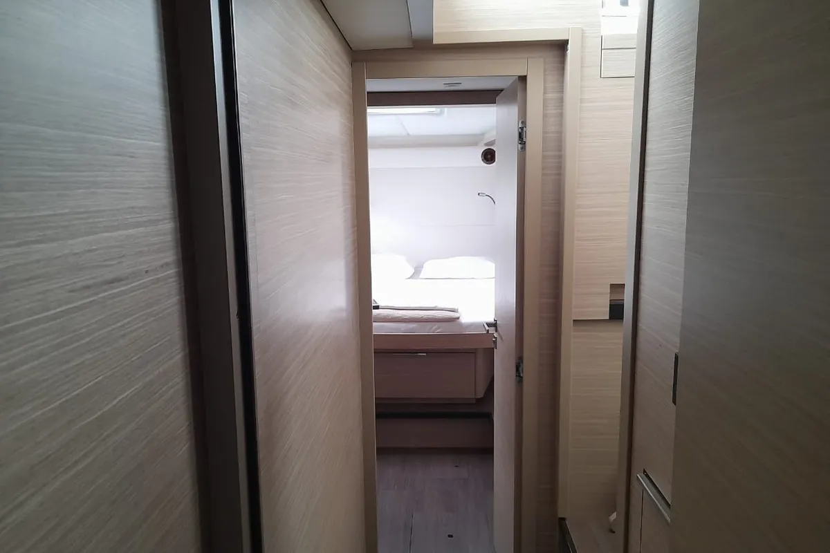 Cabin on My Naughty Spirit, a Lagoon 46 catamaran at Municipal Unit of Ellomenos, Greece