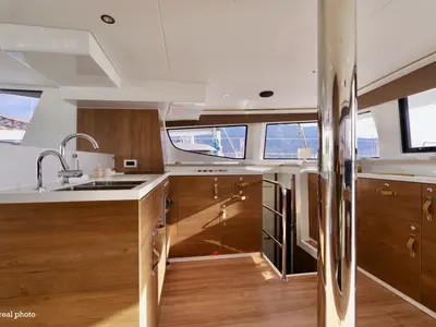 Galley of Monia - A/C, Generator, Water maker, a Bali 4.6 catamaran at Castellammare di Stabia, Italy