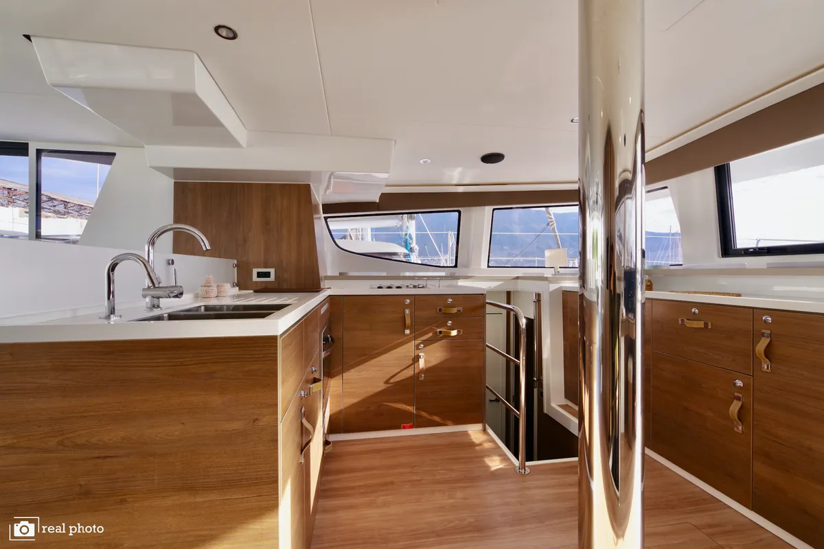 Galley of Monia - A/C, Generator, Water maker, a Bali 4.6 catamaran at Castellammare di Stabia, Italy
