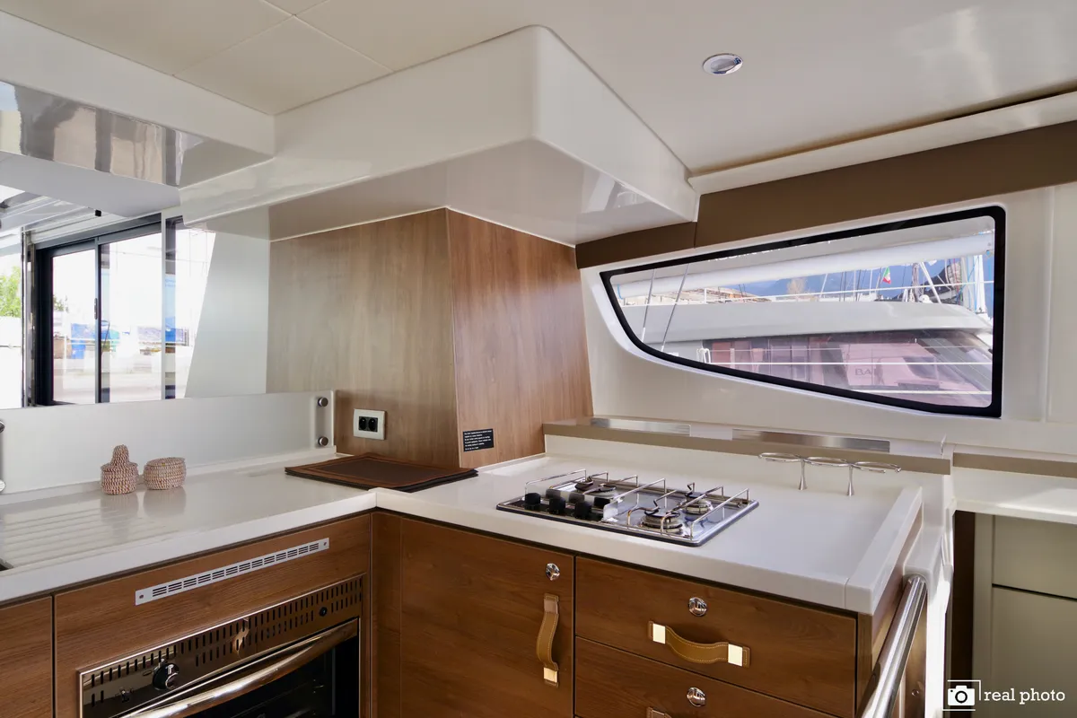 Galley of Monia - A/C, Generator, Water maker, a Bali 4.6 catamaran at Castellammare di Stabia, Italy