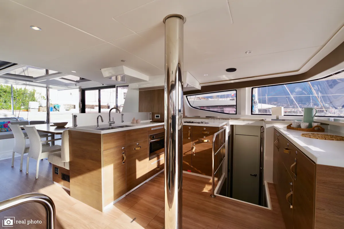 Galley of Monia - A/C, Generator, Water maker, a Bali 4.6 catamaran at Castellammare di Stabia, Italy