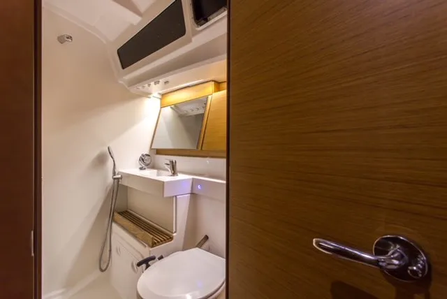 Head on Deep Water, a Jeanneau Sun Odyssey 440 sailboat at Athens, Greece