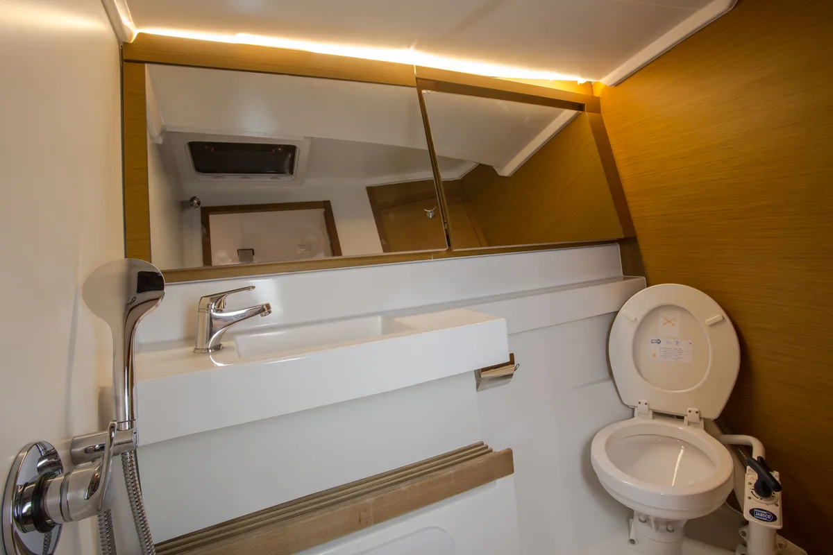 Deep Water, a Jeanneau Sun Odyssey 440 sailboat at Athens, Greece