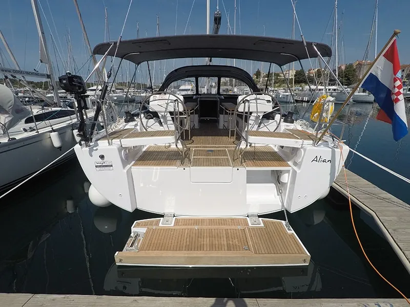 Alian, a Hanse 508 sailboat at Grad Šibenik, Croatia