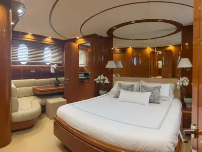 Cabin on Premier Cru, a Monte Fino Premier Cru motor yacht at Grad Kaštela, Croatia
