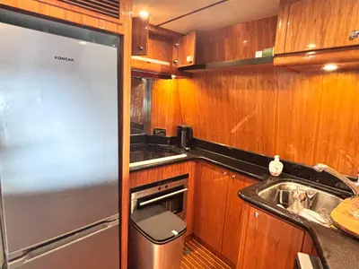Galley of Premier Cru, a Monte Fino Premier Cru motor yacht at Grad Kaštela, Croatia