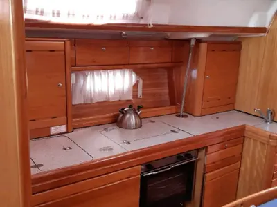 Galley of Martina, a Bavaria 39 Cruiser sailboat at Punat, Croatia