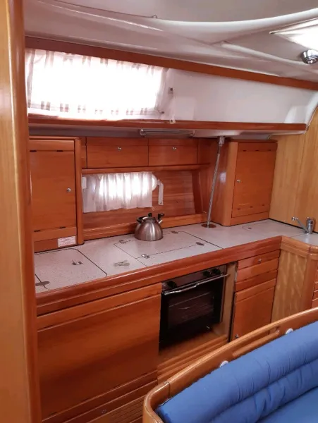 Galley of Martina, a Bavaria 39 Cruiser sailboat at Punat, Croatia