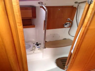 Head on Martina, a Bavaria 39 Cruiser sailboat at Punat, Croatia