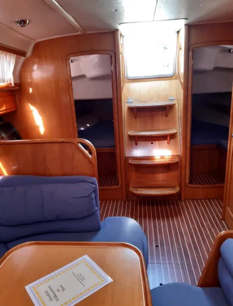 Salon of Martina, a Bavaria 39 Cruiser sailboat at Punat, Croatia